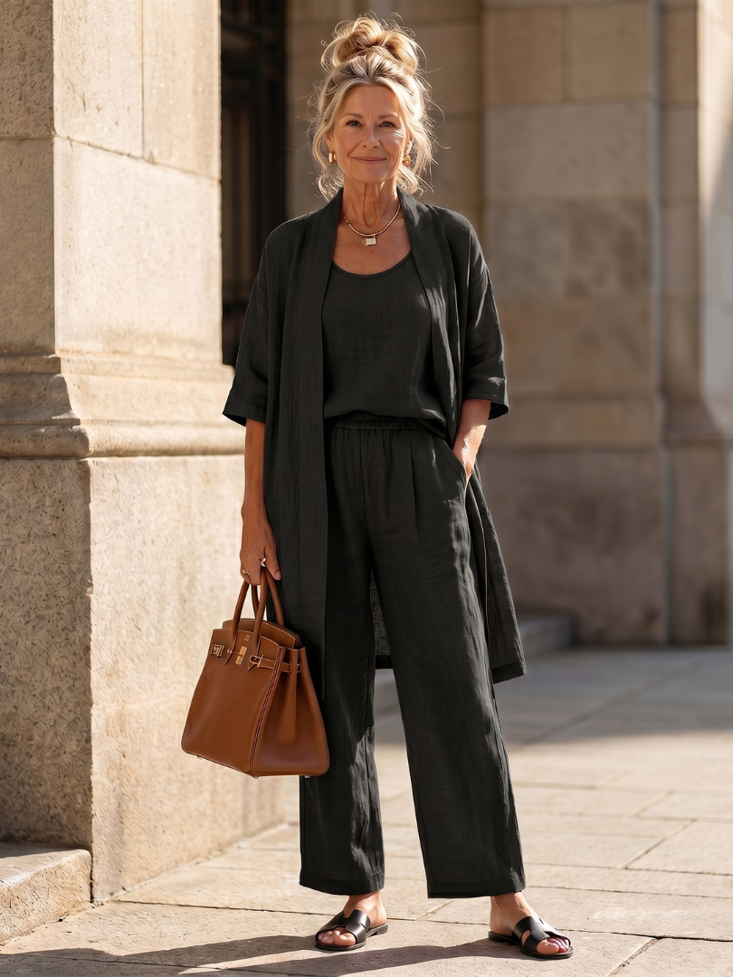 Rosalind | Three Piece Relaxed Top & Pant Set