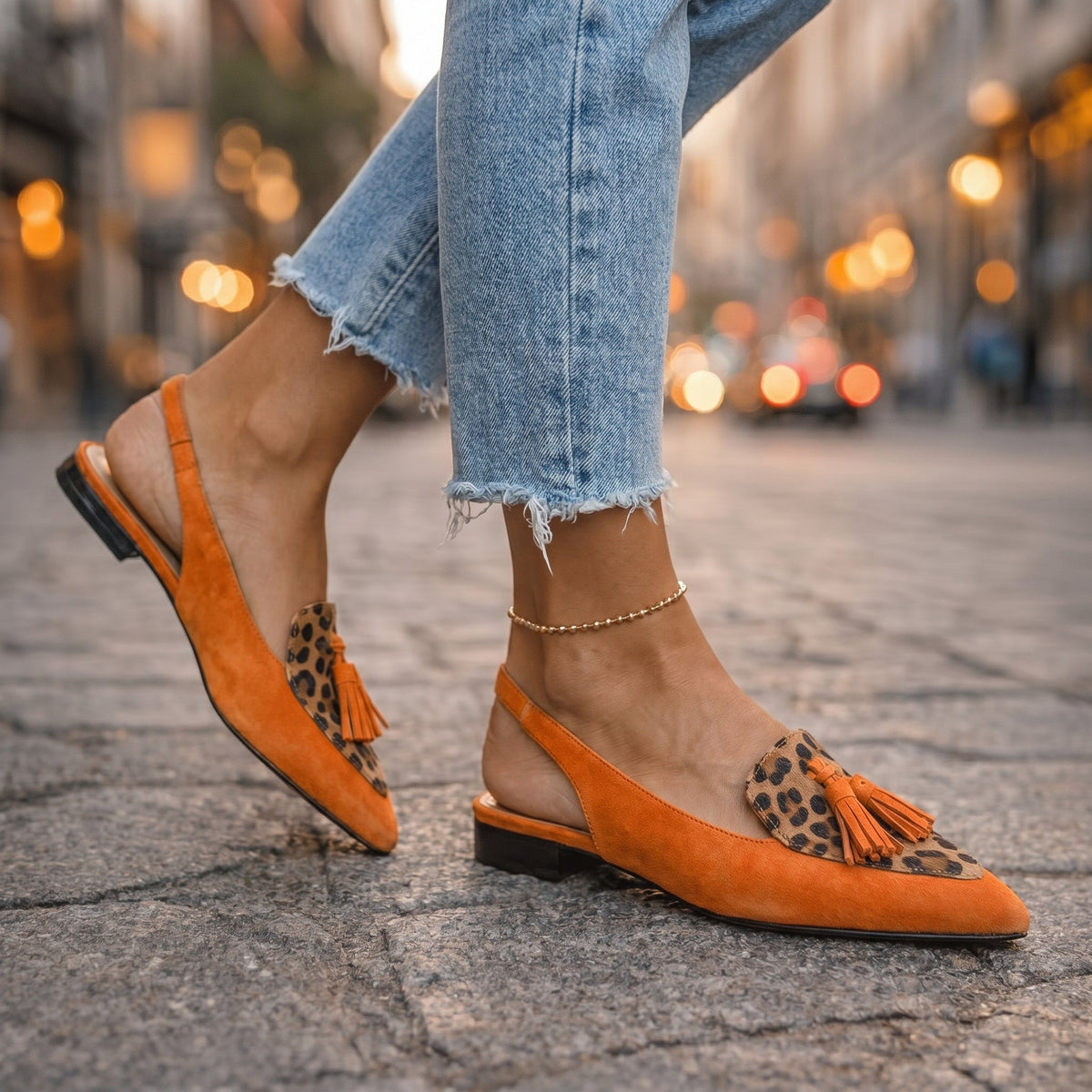Strappy Sandals with Tassel Detail
