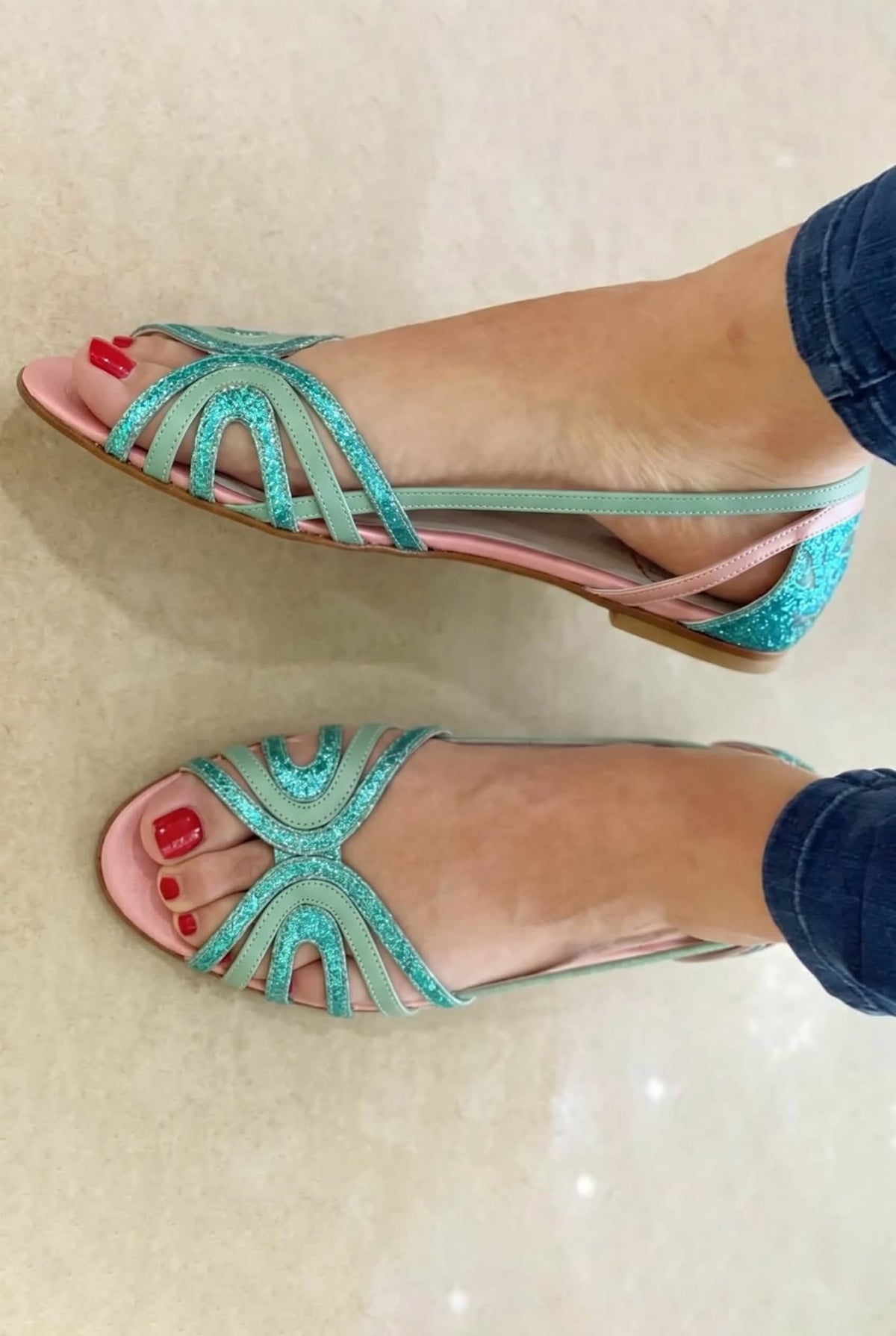 Golden Summer Light Sandals
