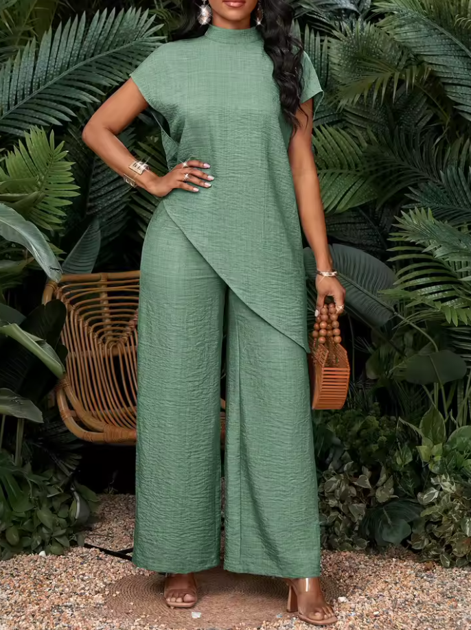 Lorraine | Elegant Asymmetric Two-Piece Summer Set