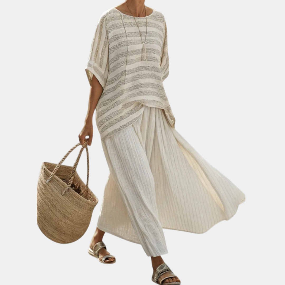 Rosalie | Striped Top and Flowy Pants