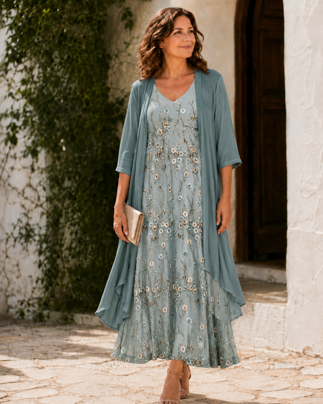 Juliet | Lace Duster Maxi Dress