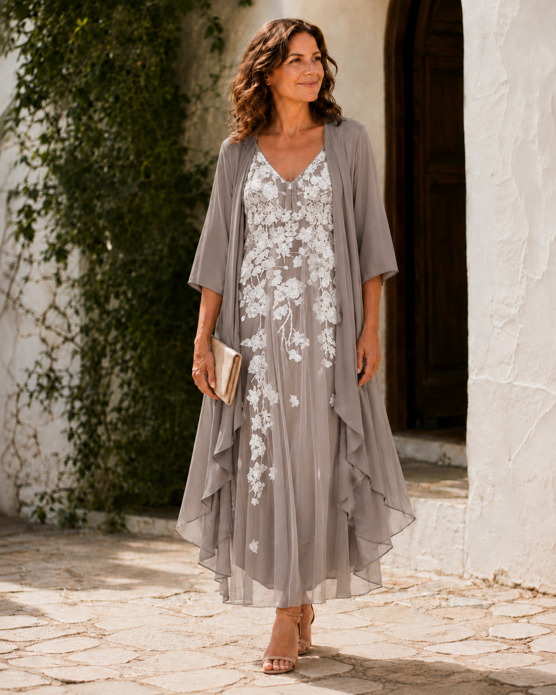 Juliet | Lace Duster Maxi Dress