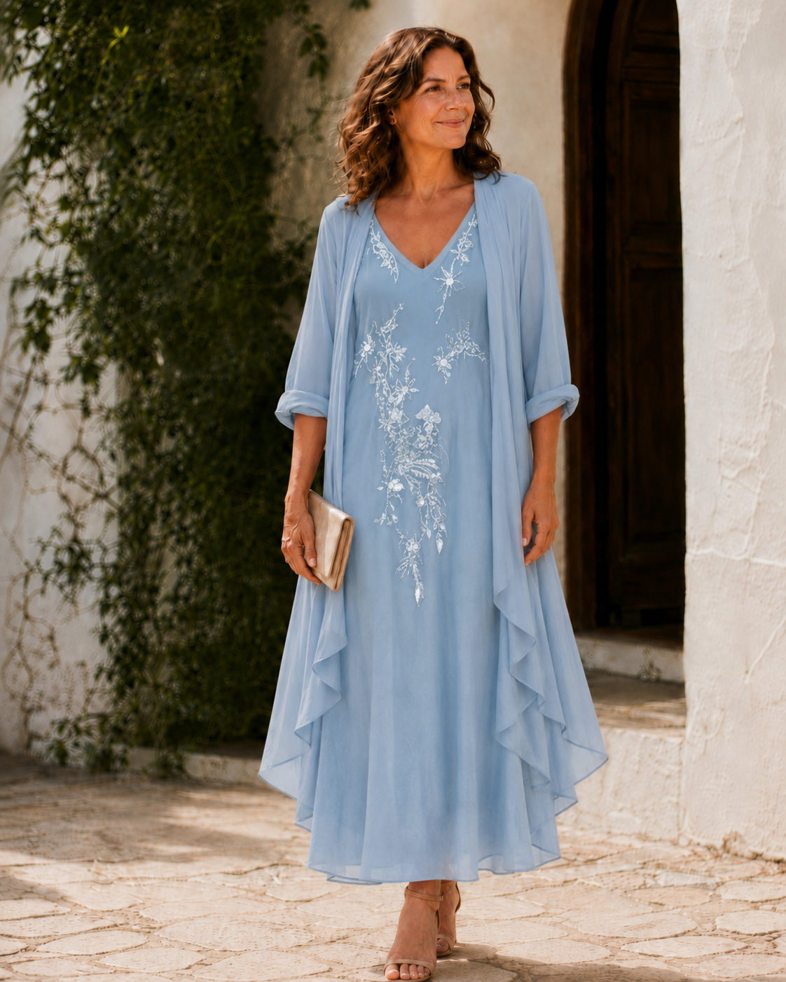 Juliet | Lace Duster Maxi Dress