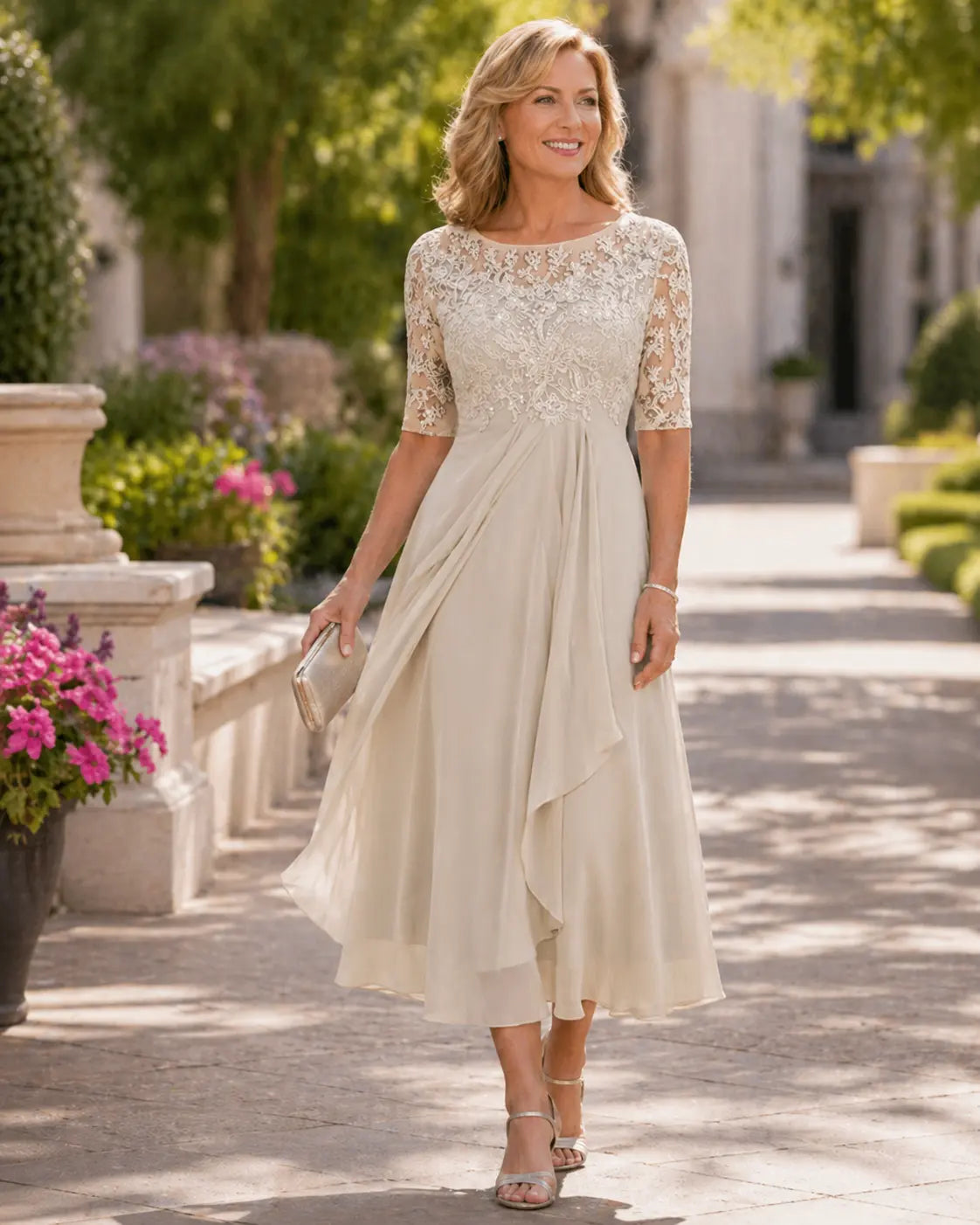 Mirage elegant dress - Beige