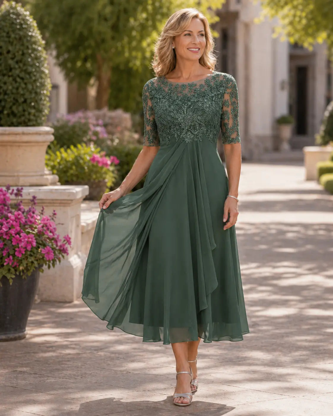 Mirage elegant dress - Green
