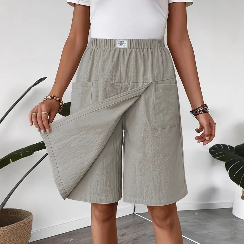 Britt | Elastic Skirt with Built-in Shorts