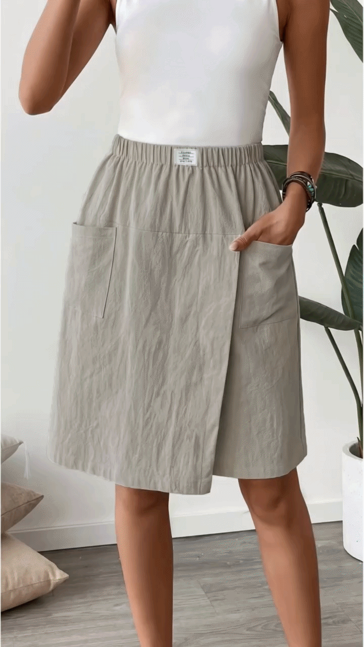 Britt | Elastic Skirt with Built-in Shorts